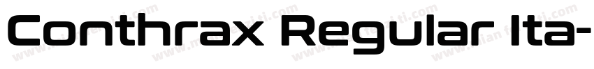 Conthrax Regular Ita字体转换